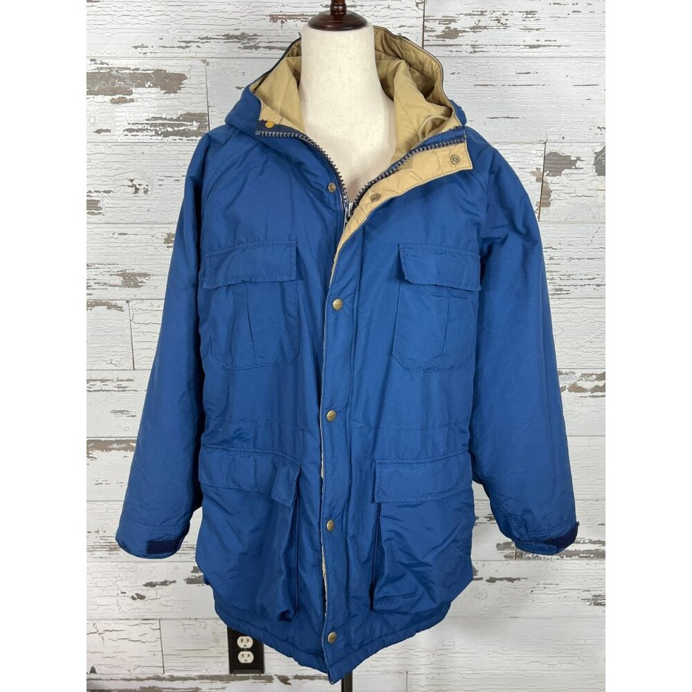 L.L. BEAN Baxter State Park Coat Blue Mens Sz M EUC